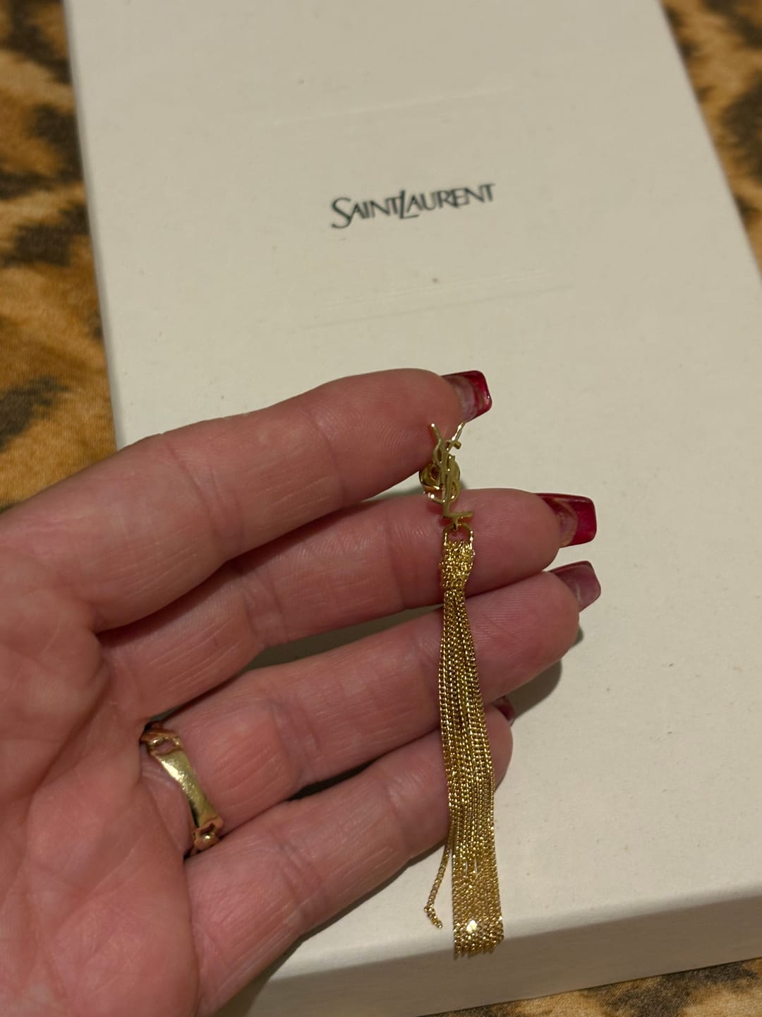 Customer photo review of Cassandre Earrings