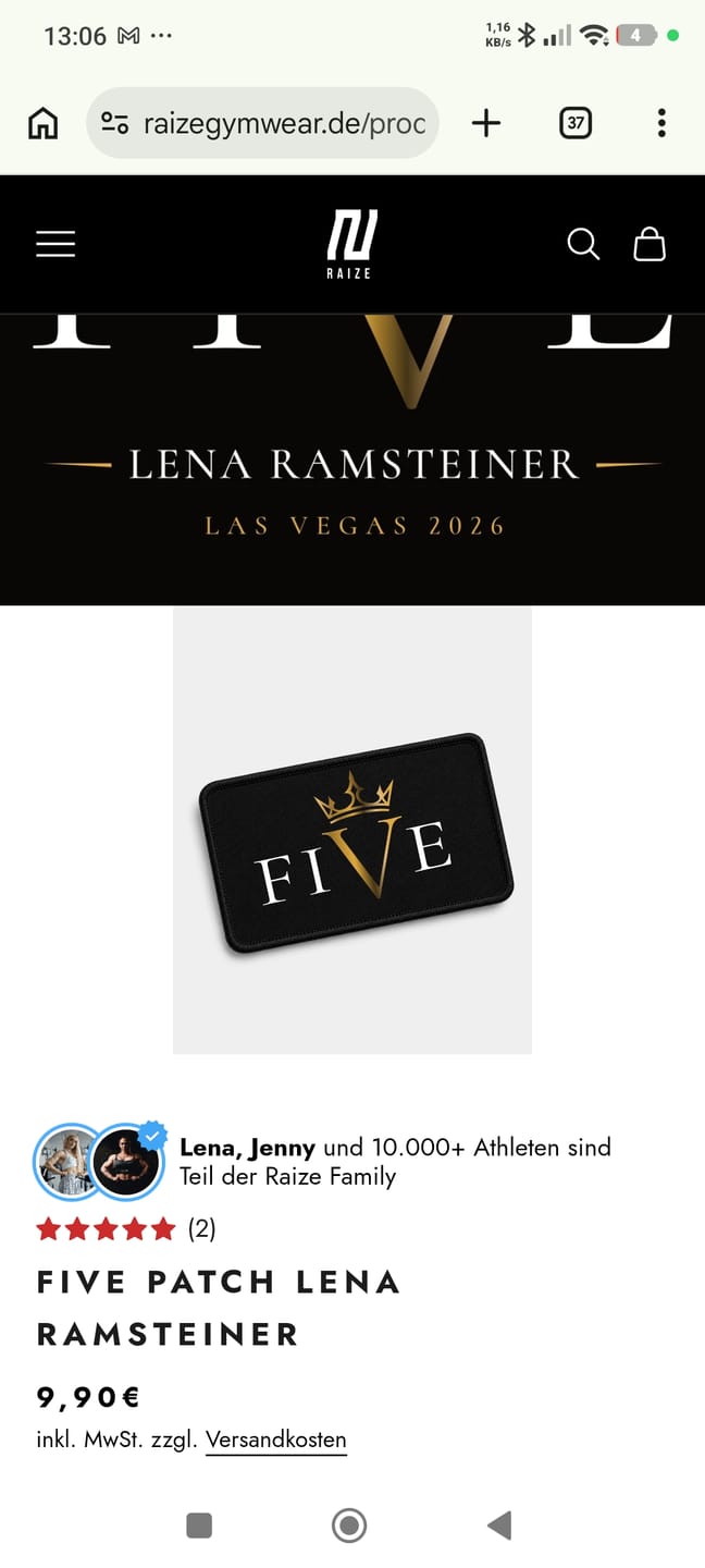 Customer photo review of Five Patch Lena Ramsteiner