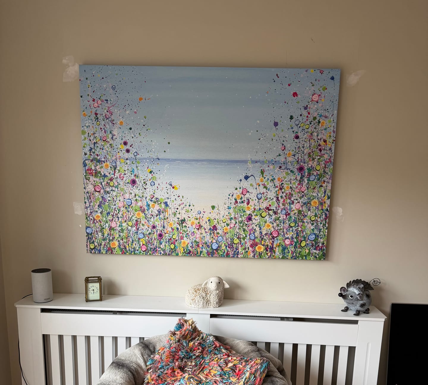 Customer photo review of My Happy Place Canvas Print