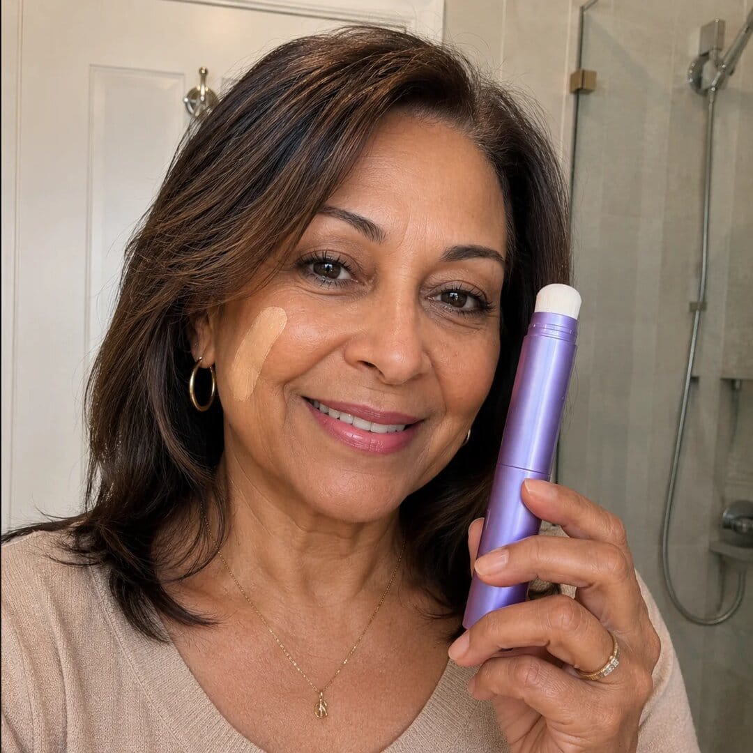 Customer photo review of 🔥Final 2 Hour 76% OFF🔥 Color Changing Foundation Stick