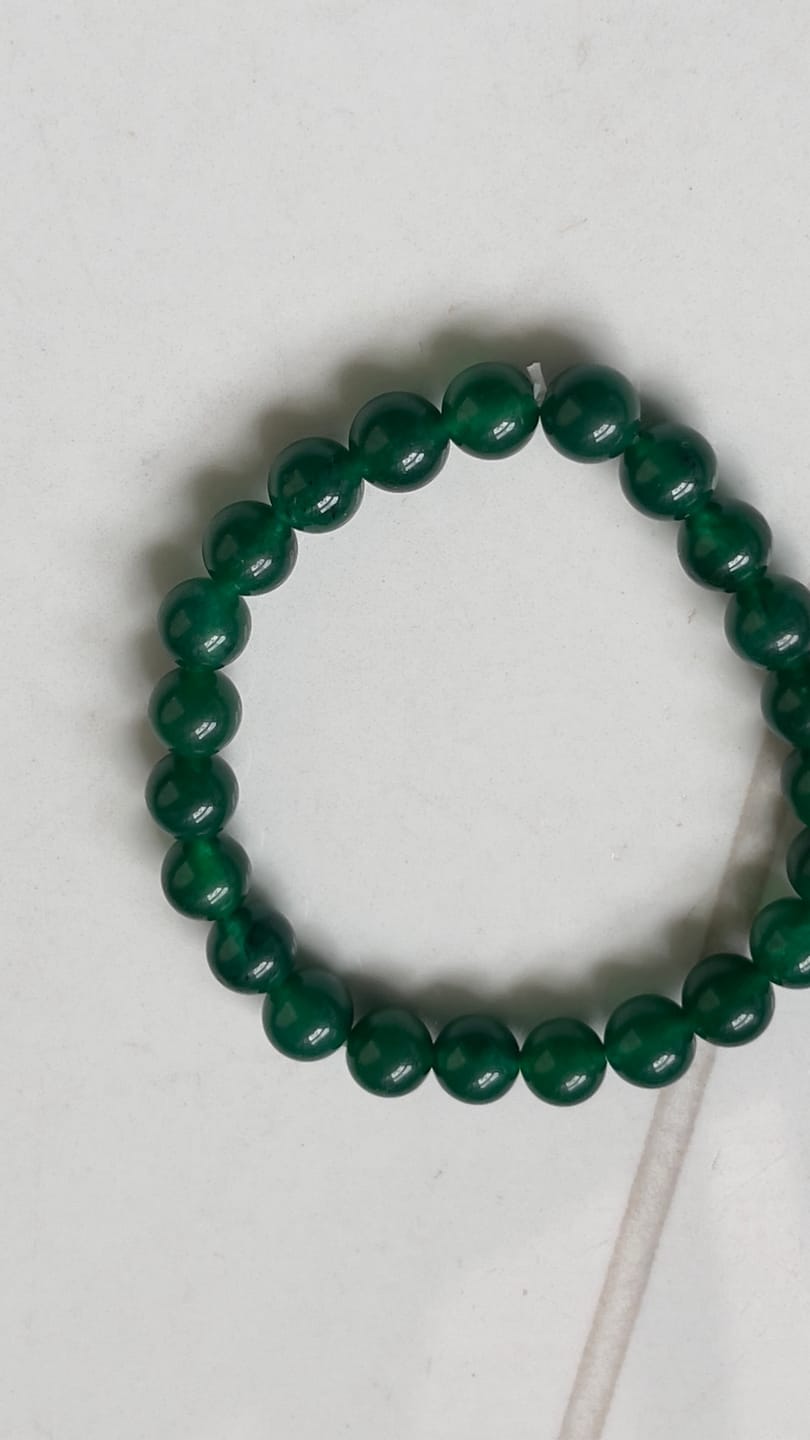 Customer photo review of Natural Green Jade Crystal Bracelet – Vastu Remedy for Abundance & Protective Harmony | 8mm Beads