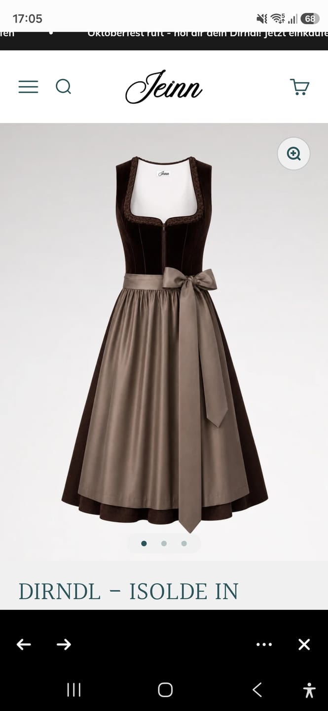 Customer photo review of DIRNDL - ISOLDE IN MOKKABRAUN