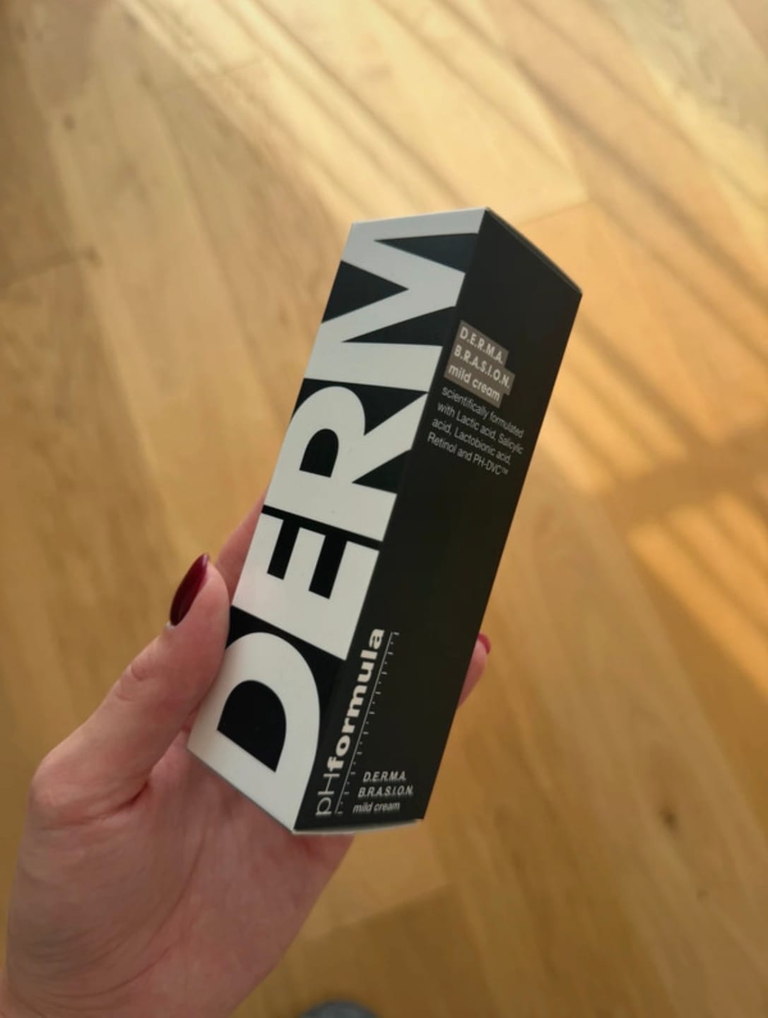 Customer photo review of pHformula DERMABRASION CREAM - švelnus dermabrazinis kremas, 50 ml