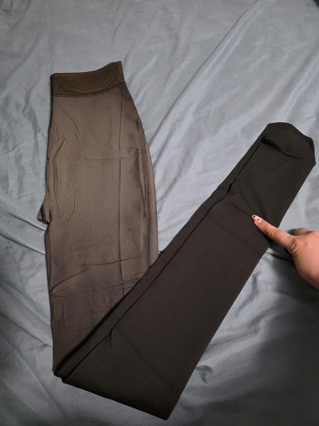 Customer photo review of Sheer Sculpt Control Top Pantyhose