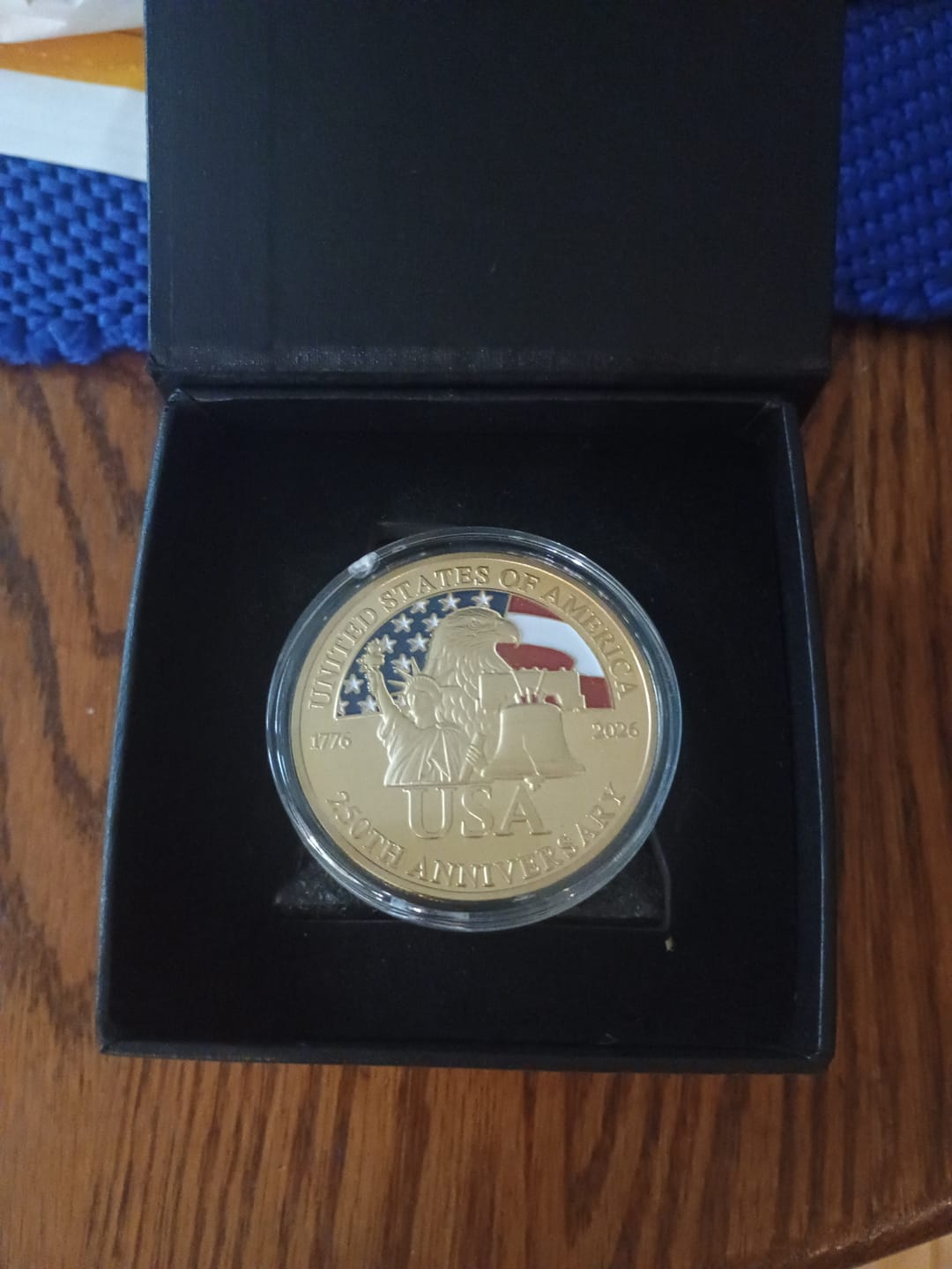 Customer photo review of Limited Edition 250th Gold Coin
