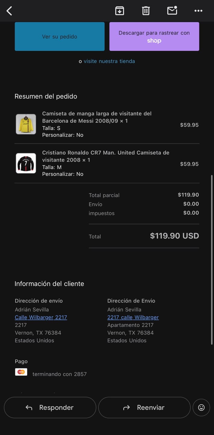 Customer photo review of Messi Barcelona Away Long Sleeve Jersey 2008/09