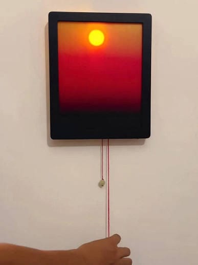 Customer photo review of Kinetic Sunrise Wall Light