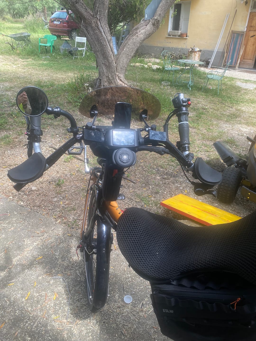 Customer photo review of LAMA Clamp Mount and Mirror Kit