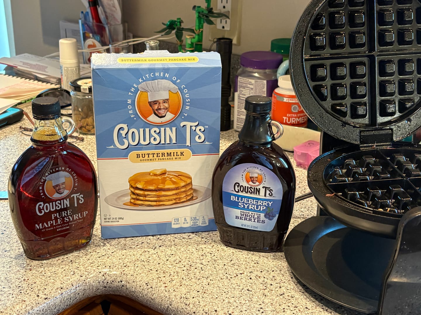 Customer photo review of Cousin T's Blueberry Syrup
