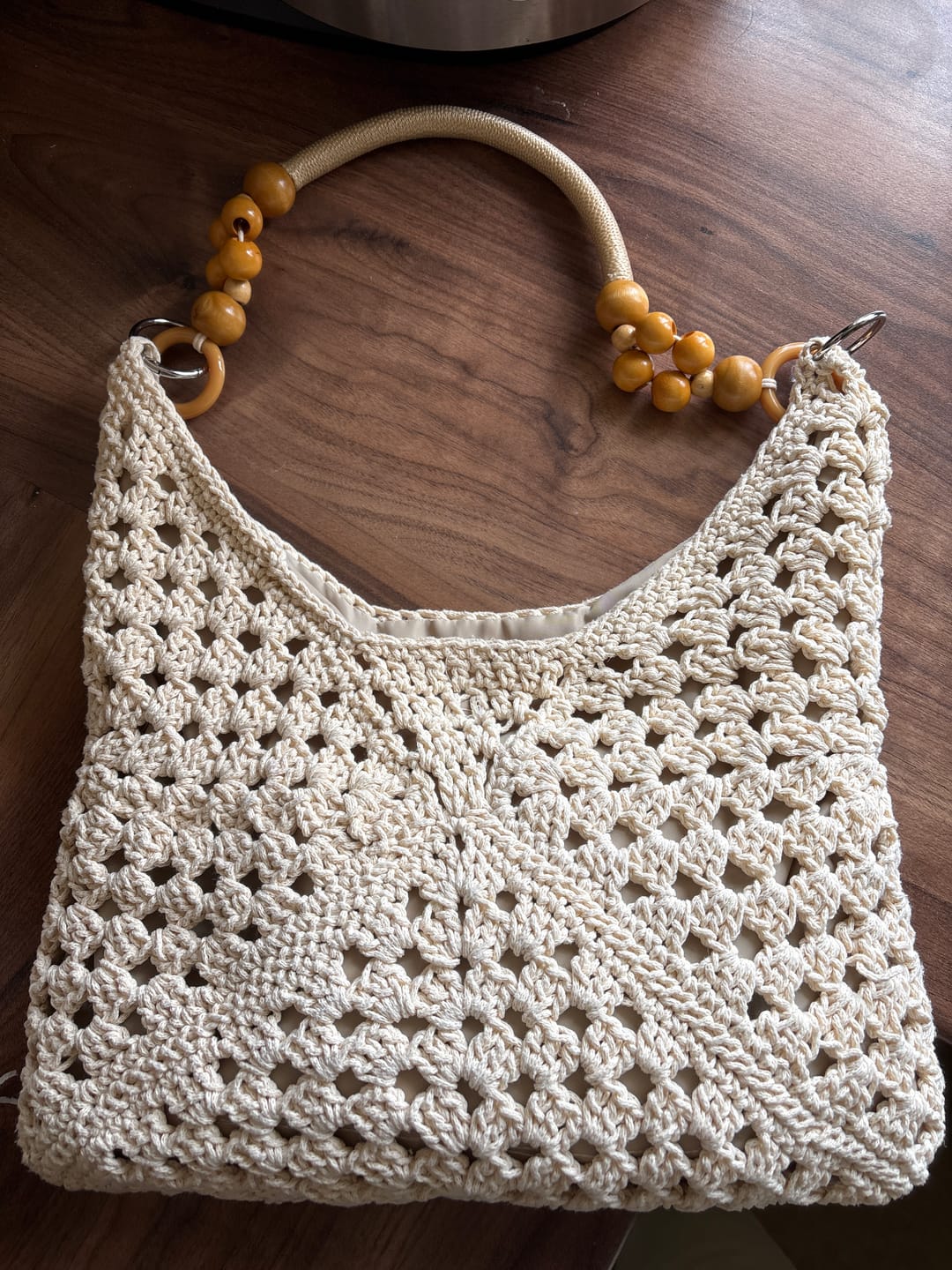 Customer photo review of Sunny Holiday shoulder bag crochet kit