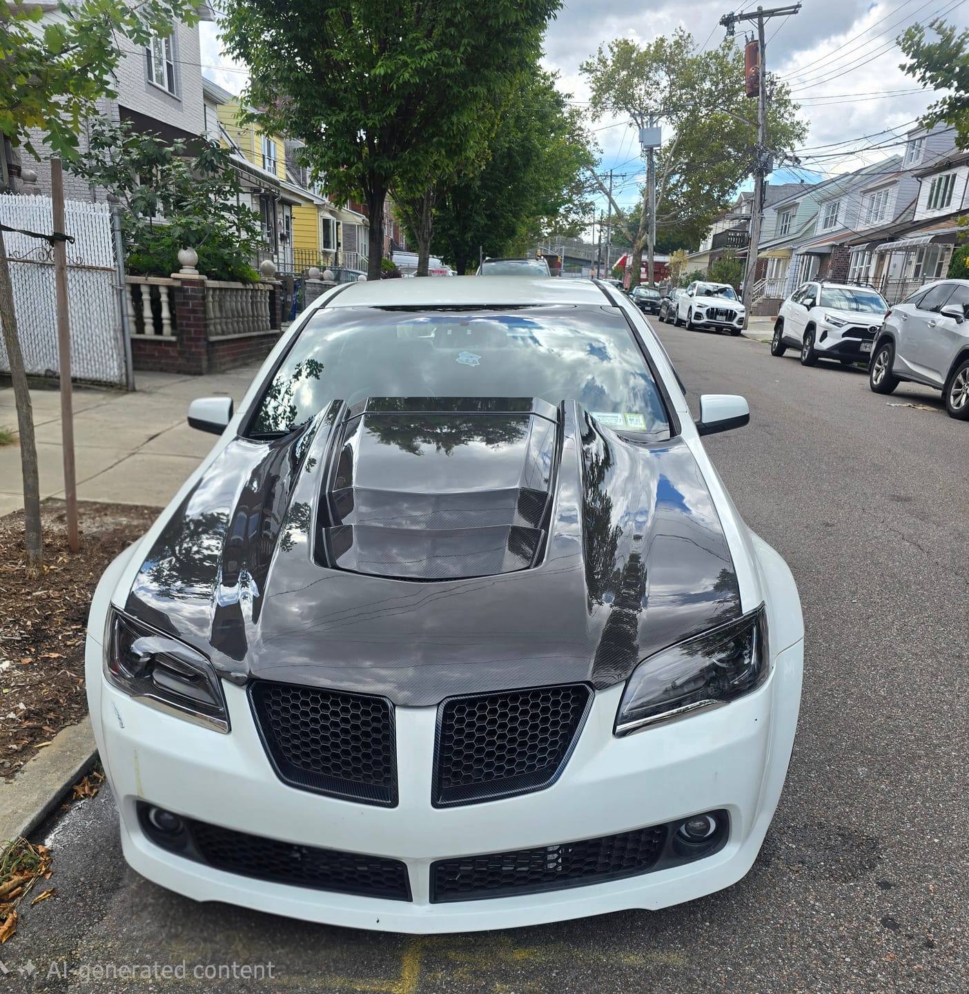 Customer photo review of 2008-09 Pontiac G8 ZR1 Front Bumper Hood Vented Cover
