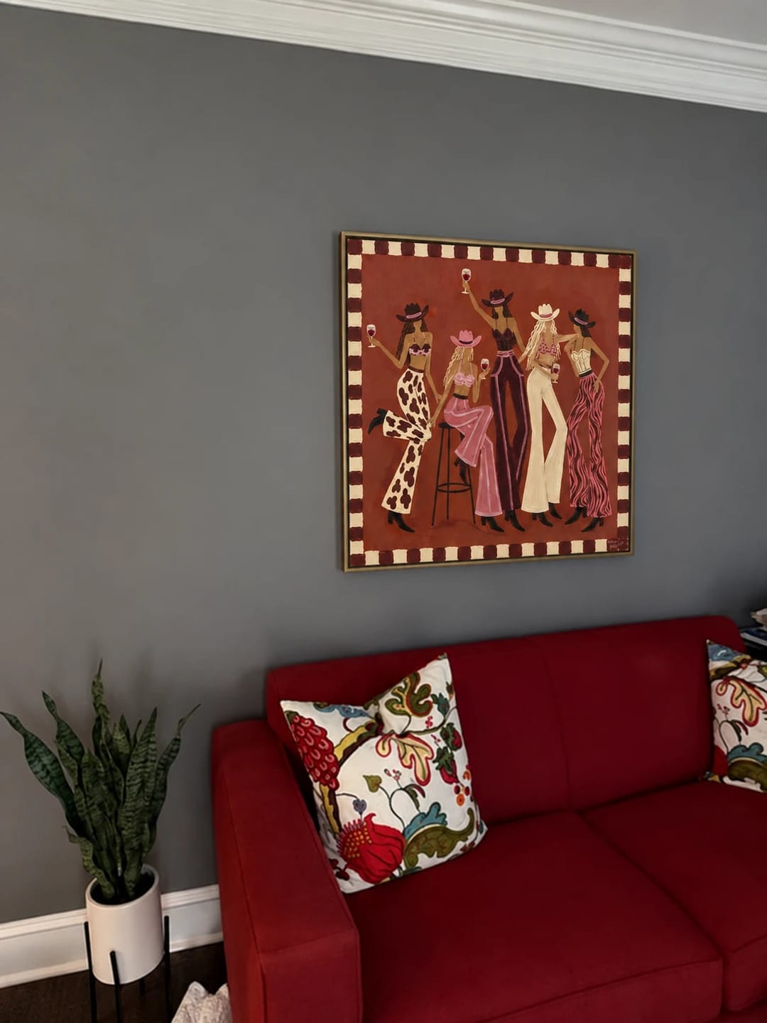 Customer photo review of Western Pop Art｜Rust Ranch Cheers