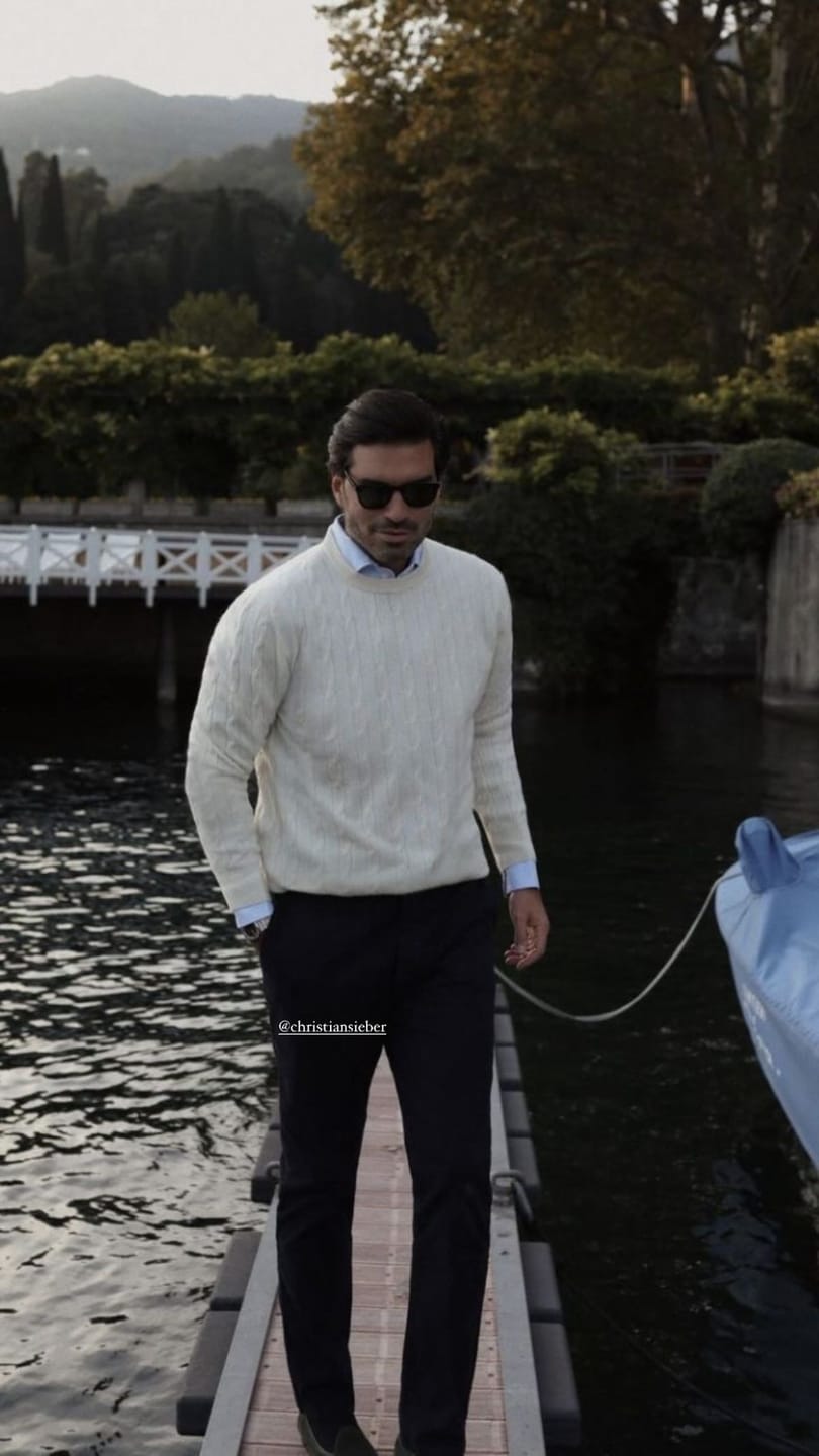 Customer photo review of York Quarter Zip Sweater