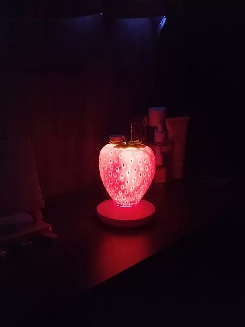 Customer photo review of Berry Glow - Strawberry Lamp