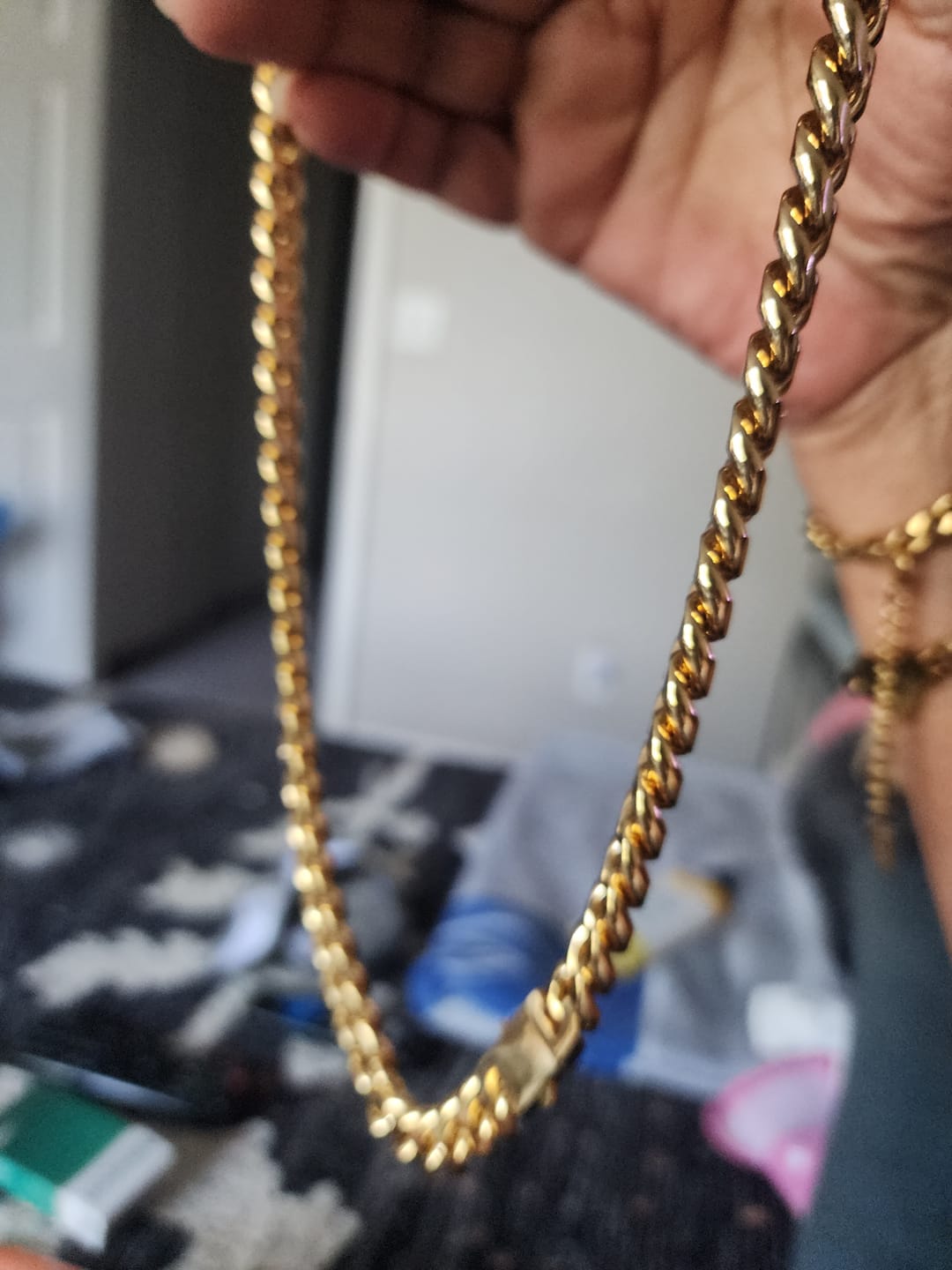 Customer photo review of Iced Cuban Gold (12mm)
