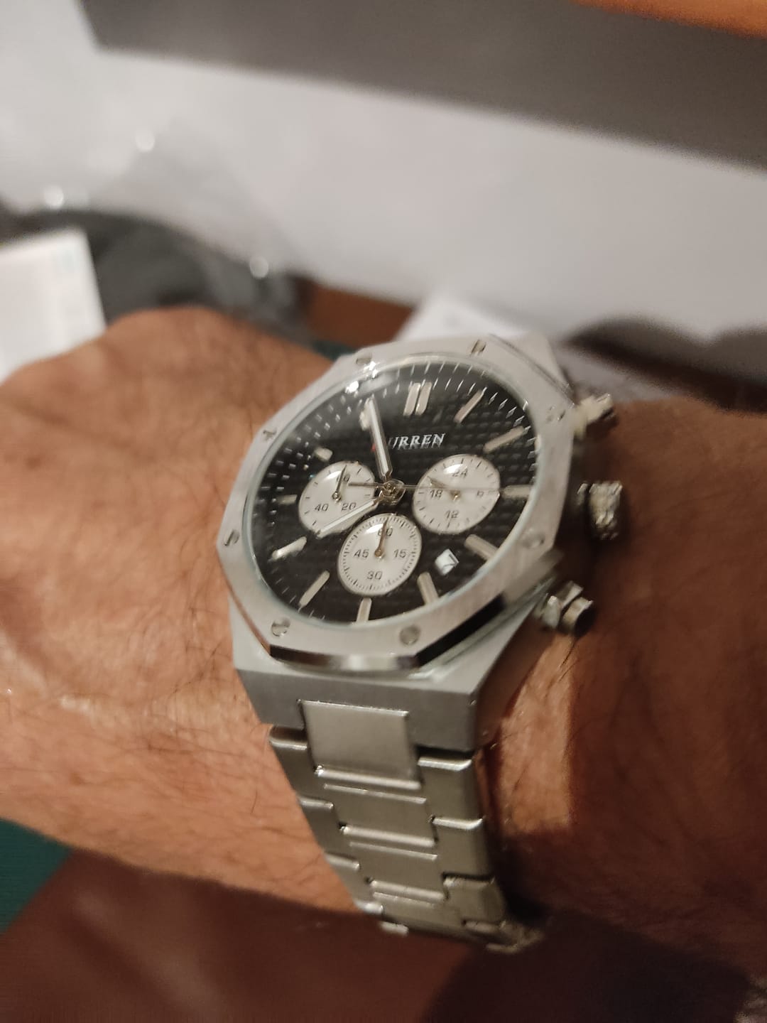 Customer photo review of Curren Atene® orologio uomo acciaio