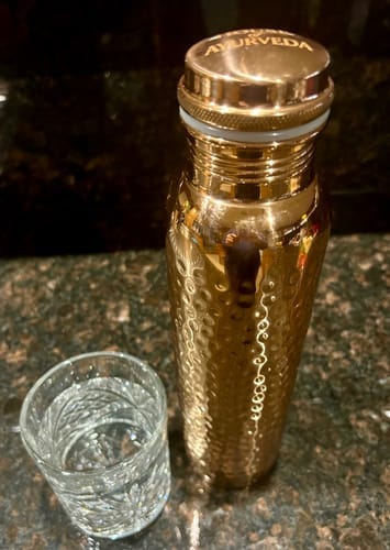 Customer photo review of Kansya®-vottaðar vatnsflöskur úr hreinum kopar – V2, handhamraðar