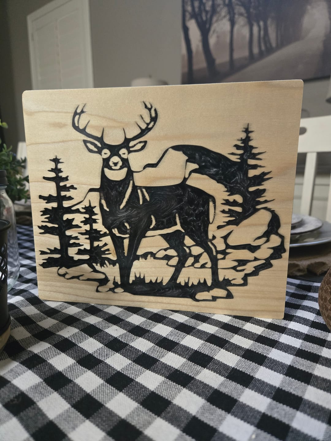 Customer photo review of Deer Inlay Digital File