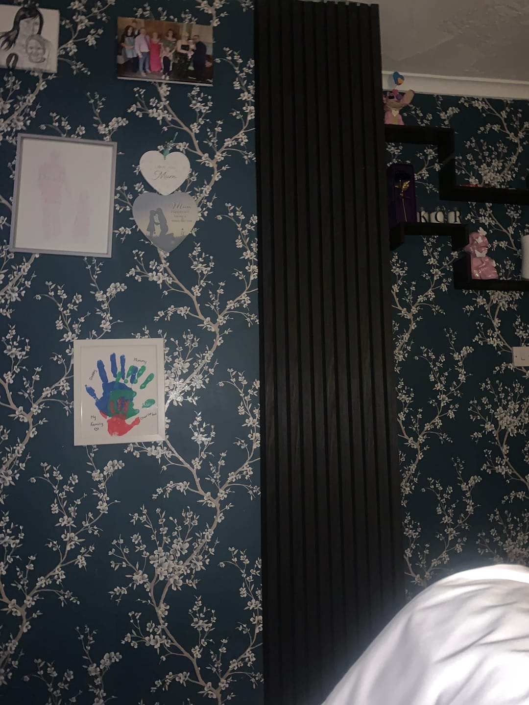 Customer photo review of Acoustic Slat Wall Panels Wooden Decorative Wall Panels Black Oak Premium 2.4m x 0.6m