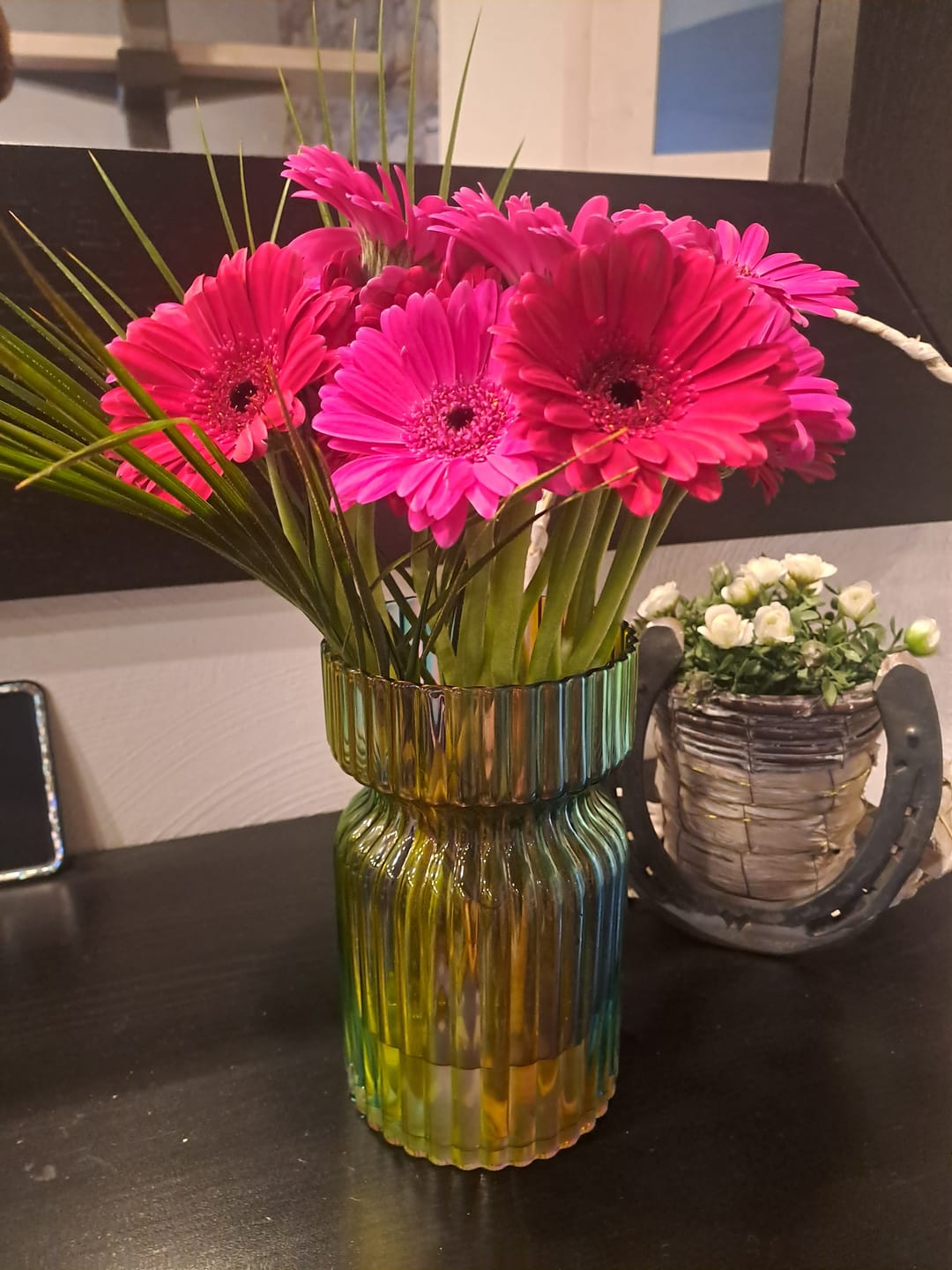 Customer photo review of Vase Wave aus Jacquard, H19cm, mehrfarbig und irisierend