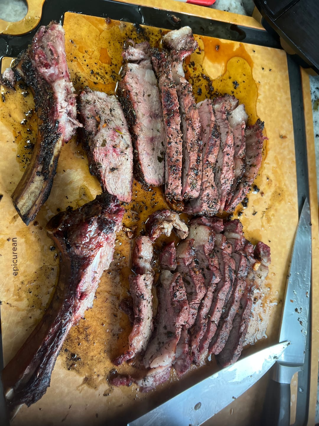 Customer photo review of USDA Prime Bone-In Ribeye