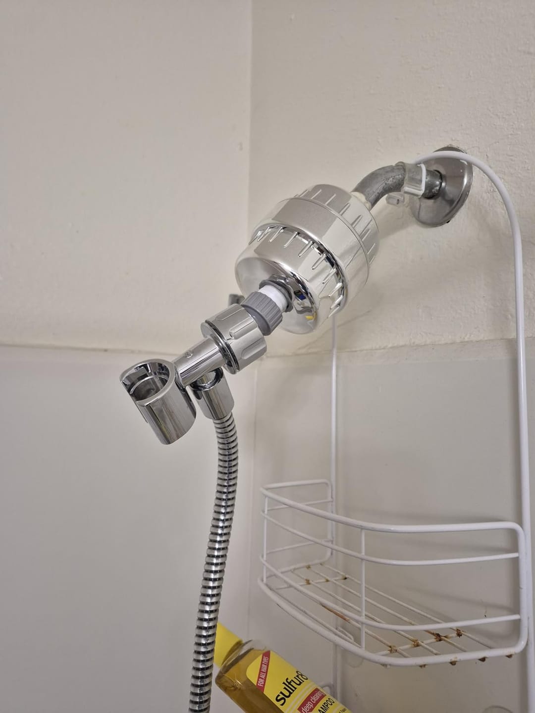 Customer photo review of Filtered Shower Head System — 20-Stage Chlorine & Heavy Metal Filter + 2 FREE Replacement Cartridges