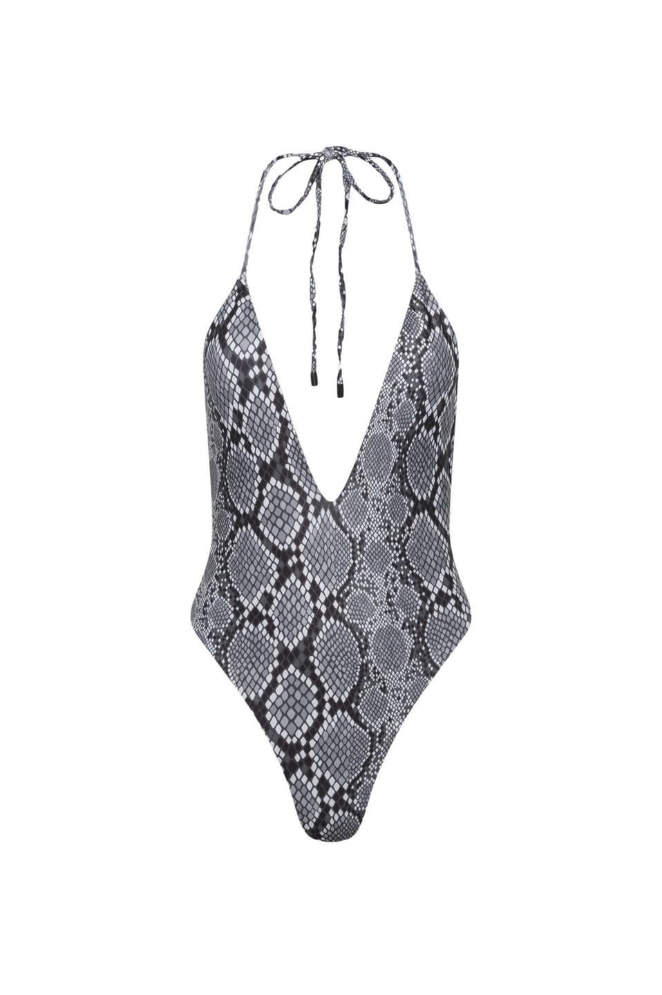 Customer photo review of Los Cabos Deep V One Piece Swimsuit – Snake