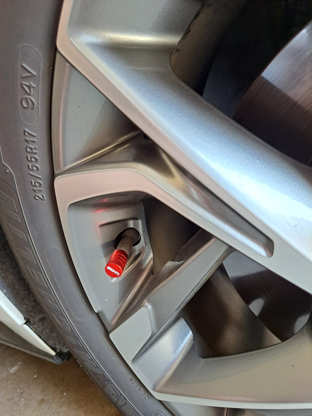 Customer photo review of 80Eighty® Red Valve Stem Caps