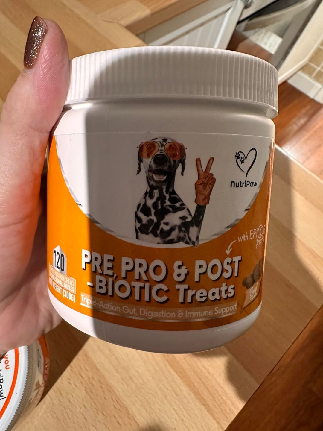 Customer photo review of Daily Probiotic Chews for Dogs | Gut & Digestive Support