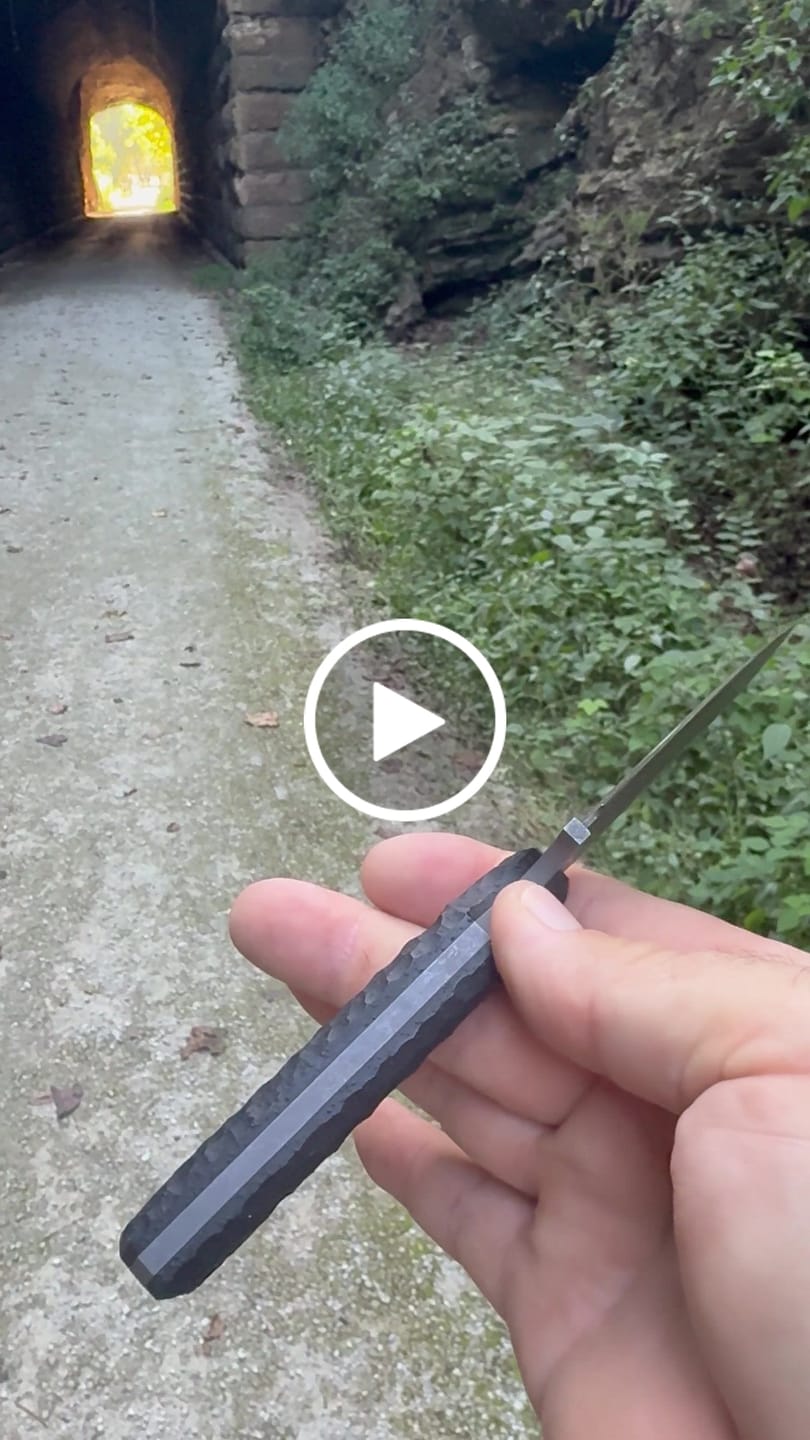 Customer video review of Townsend Knife Co. MC 2.5" Fixed Blade – CPM MagnaCut Acid Washed, Handmade Leather Sheath – Made in USA