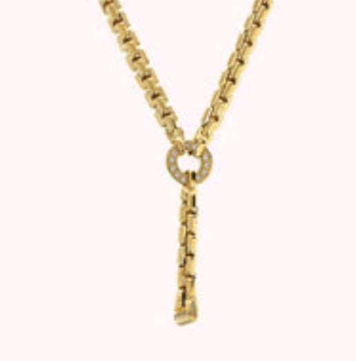 Customer photo review of Collana Golden Maglia Veneziana con Dettaglio in Pavé di Cubic Zirconia
