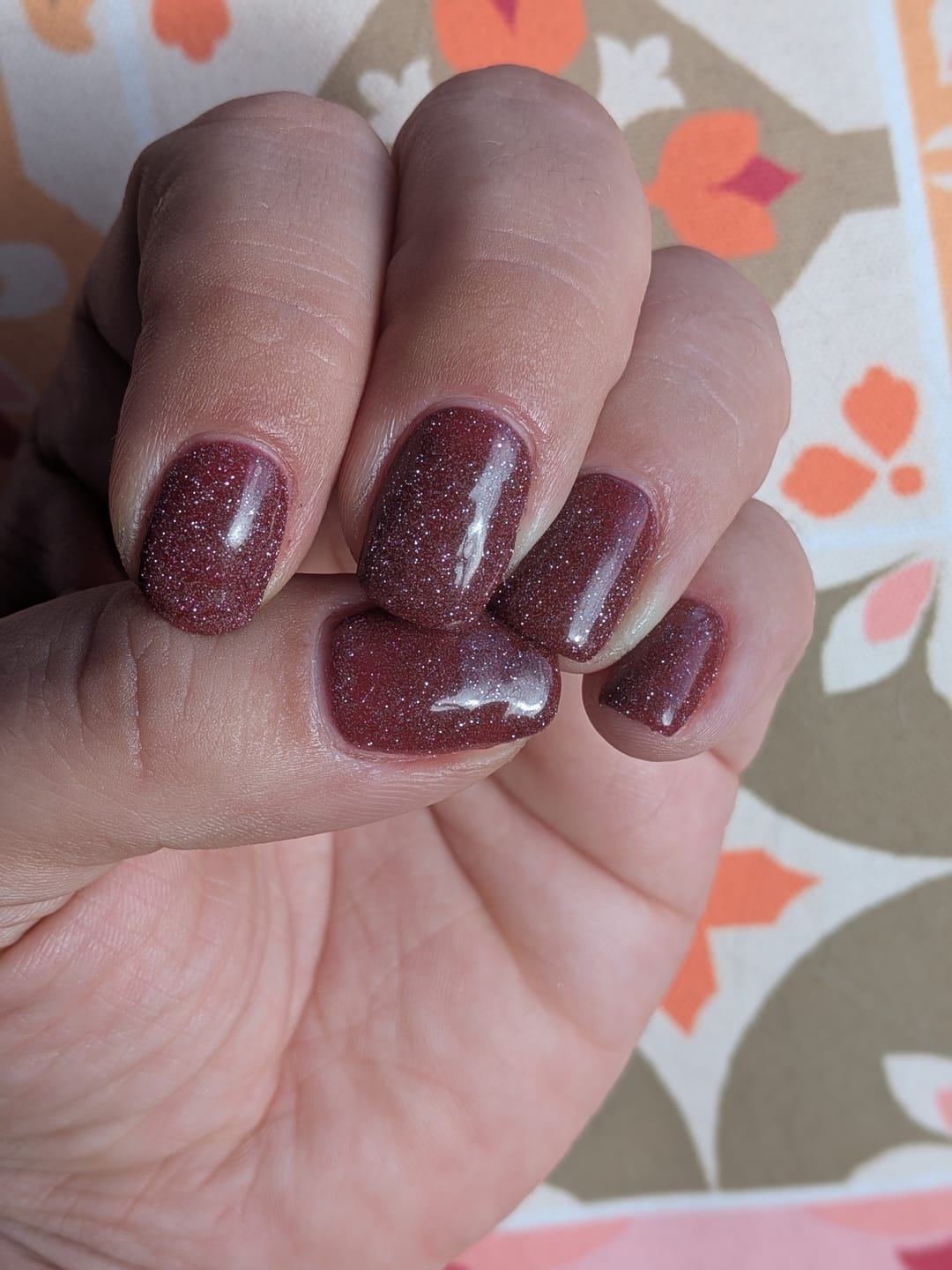 Customer photo review of Semilac 397 Tea Before Wine UV Gel Polish