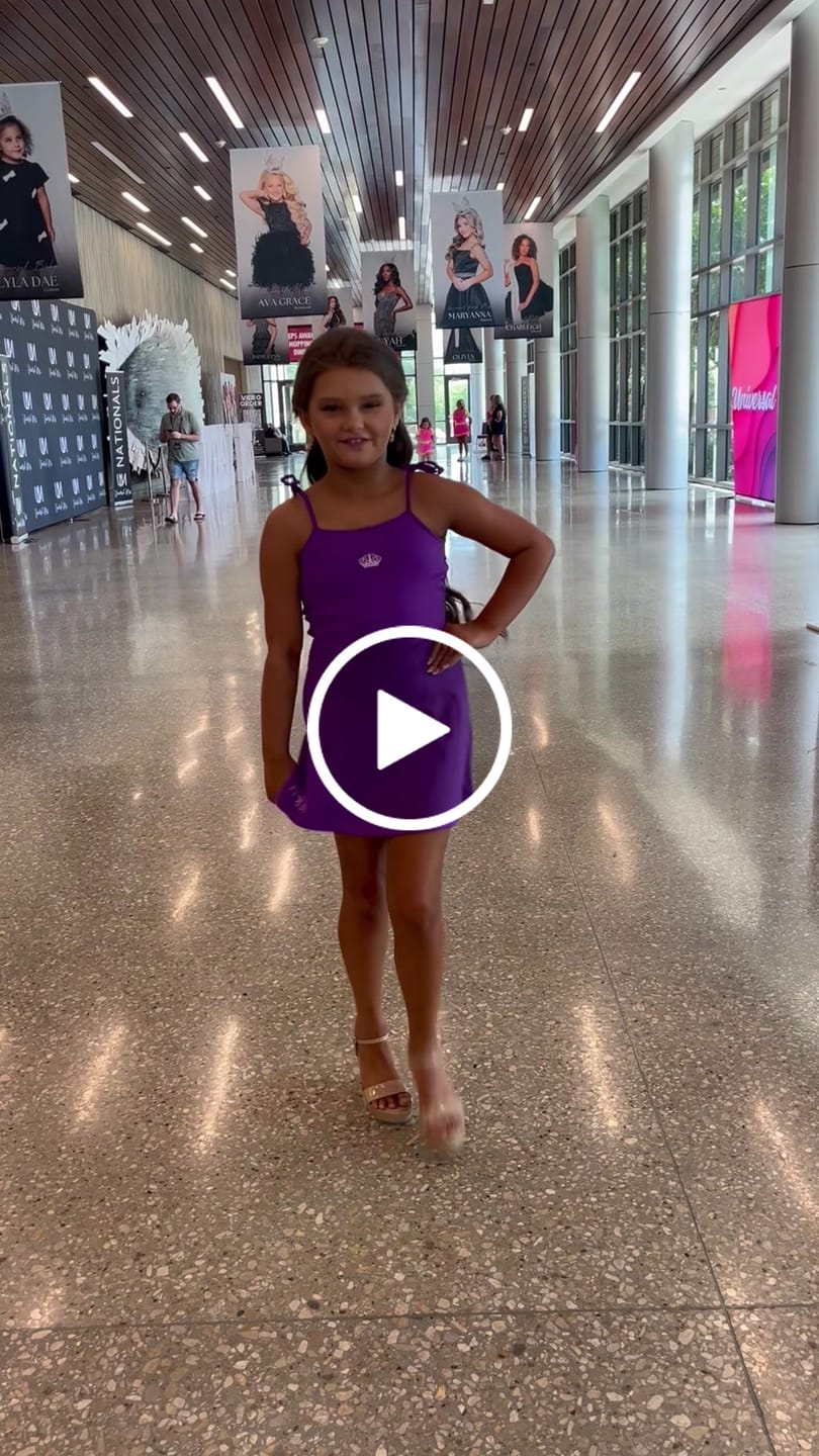 Customer video review of Youth Purple Reign Athletic Dress