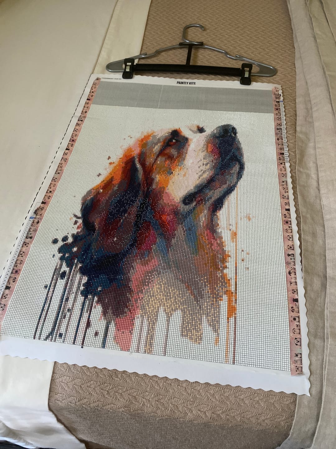 Customer photo review of Paint Splash Dog IV by Avery (Diamond Painting)