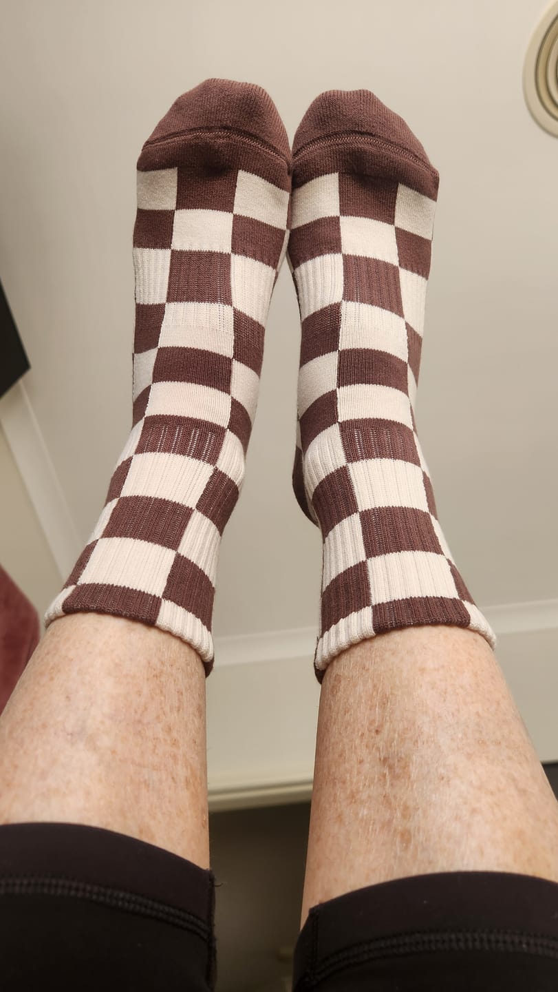 Customer photo review of Grip Checkered - Chocolate