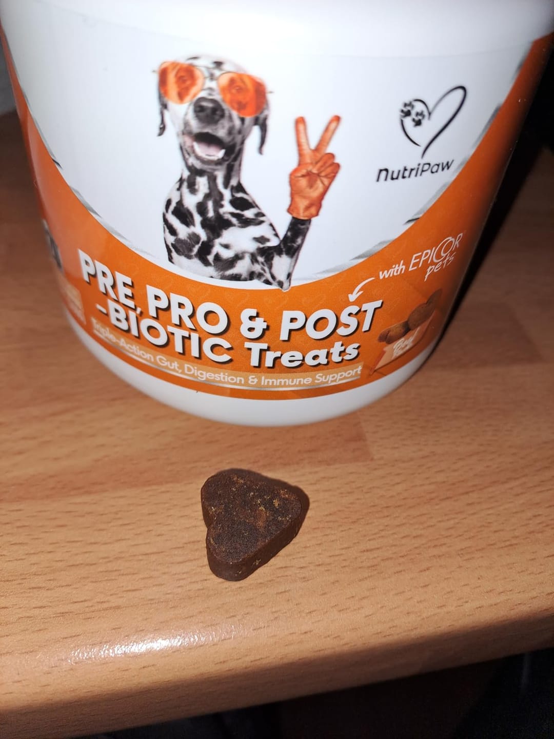 Customer photo review of Daily Probiotic Chews for Dogs | Gut & Digestive Support