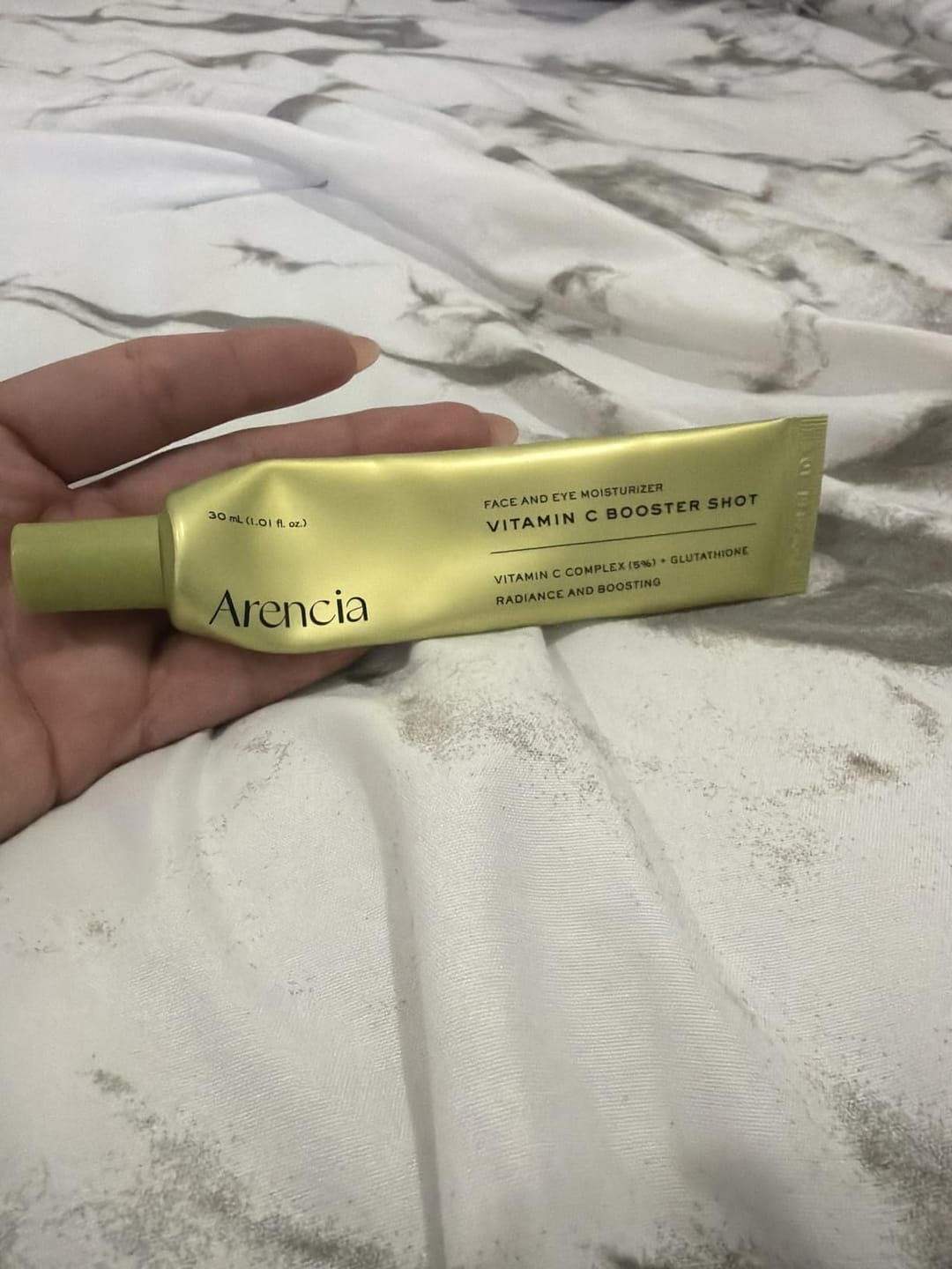 Customer photo review of Arencia Vitamin C Booster Shot