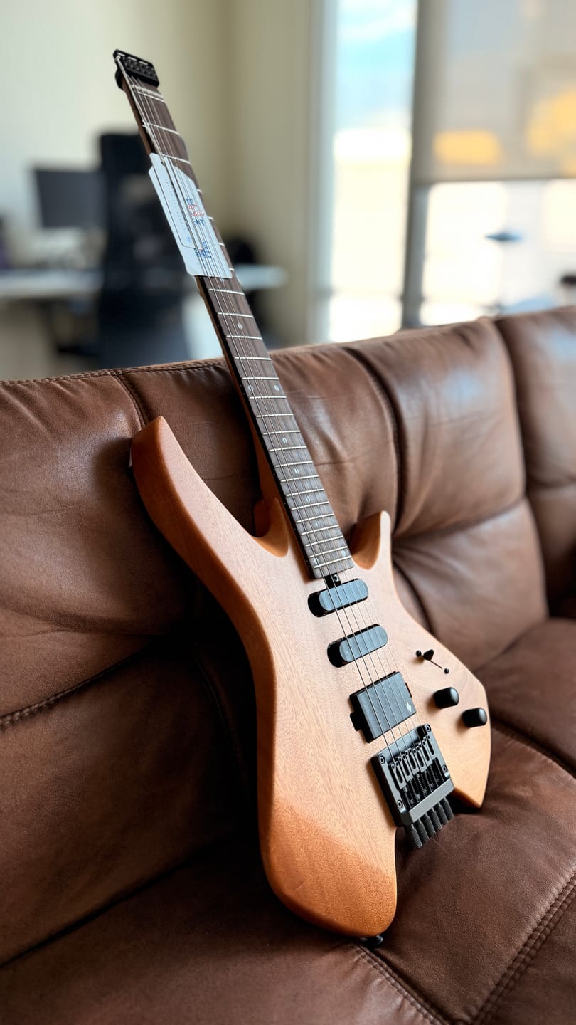 Customer photo review of Donner HLX-500 Headless Electric Guitar