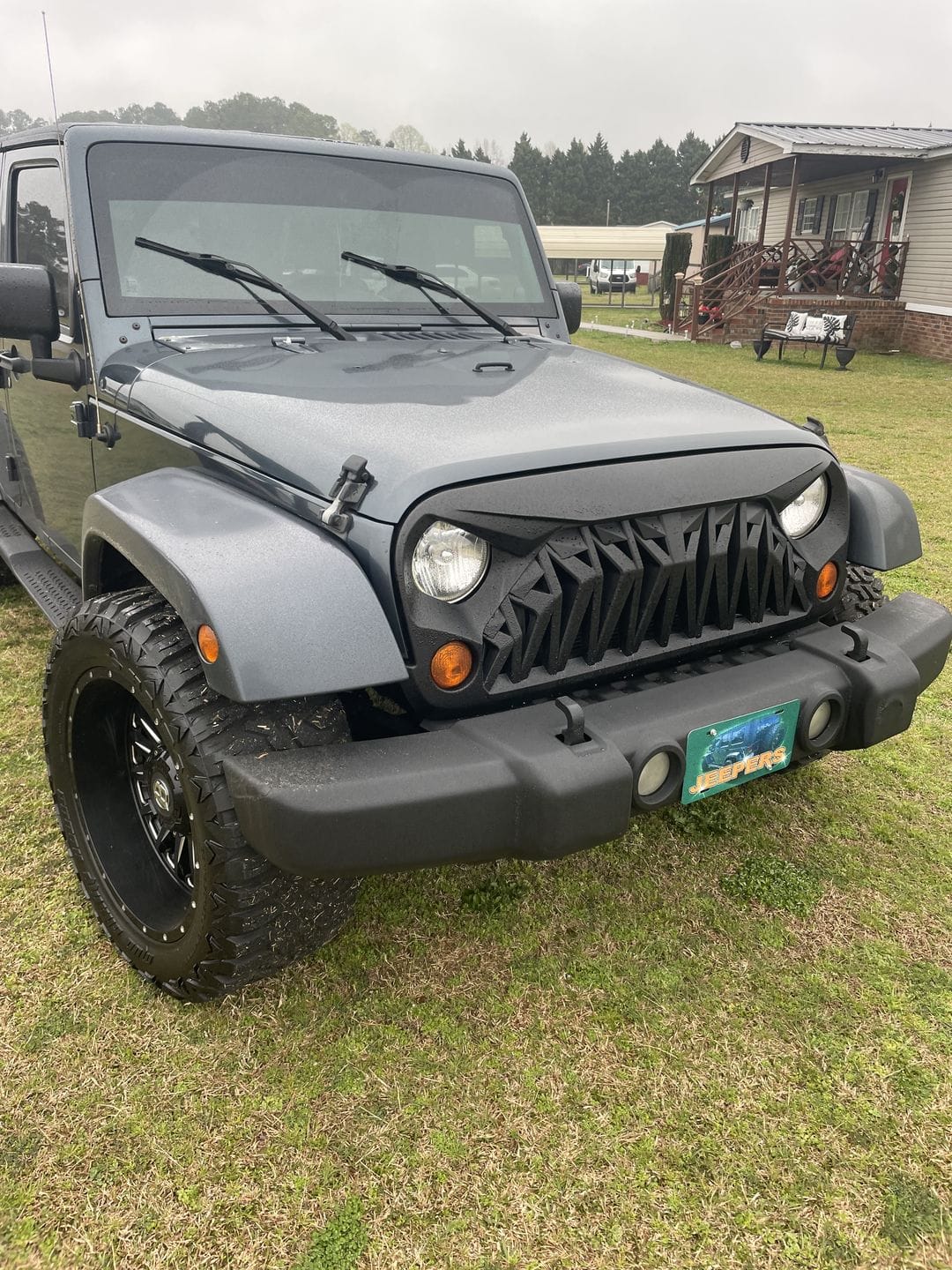 Customer photo review of Shark Grille - Matte Black For 07-18 Wrangler JK