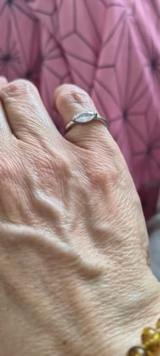 Customer photo review of Emily Marquise Zirconia Cocktail Ring