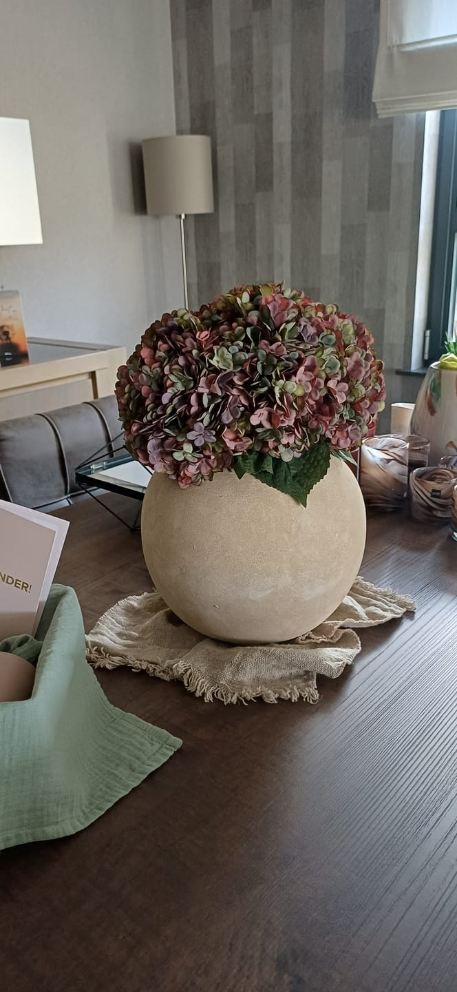 Customer photo review of Grote Zijden Hortensia - Paars