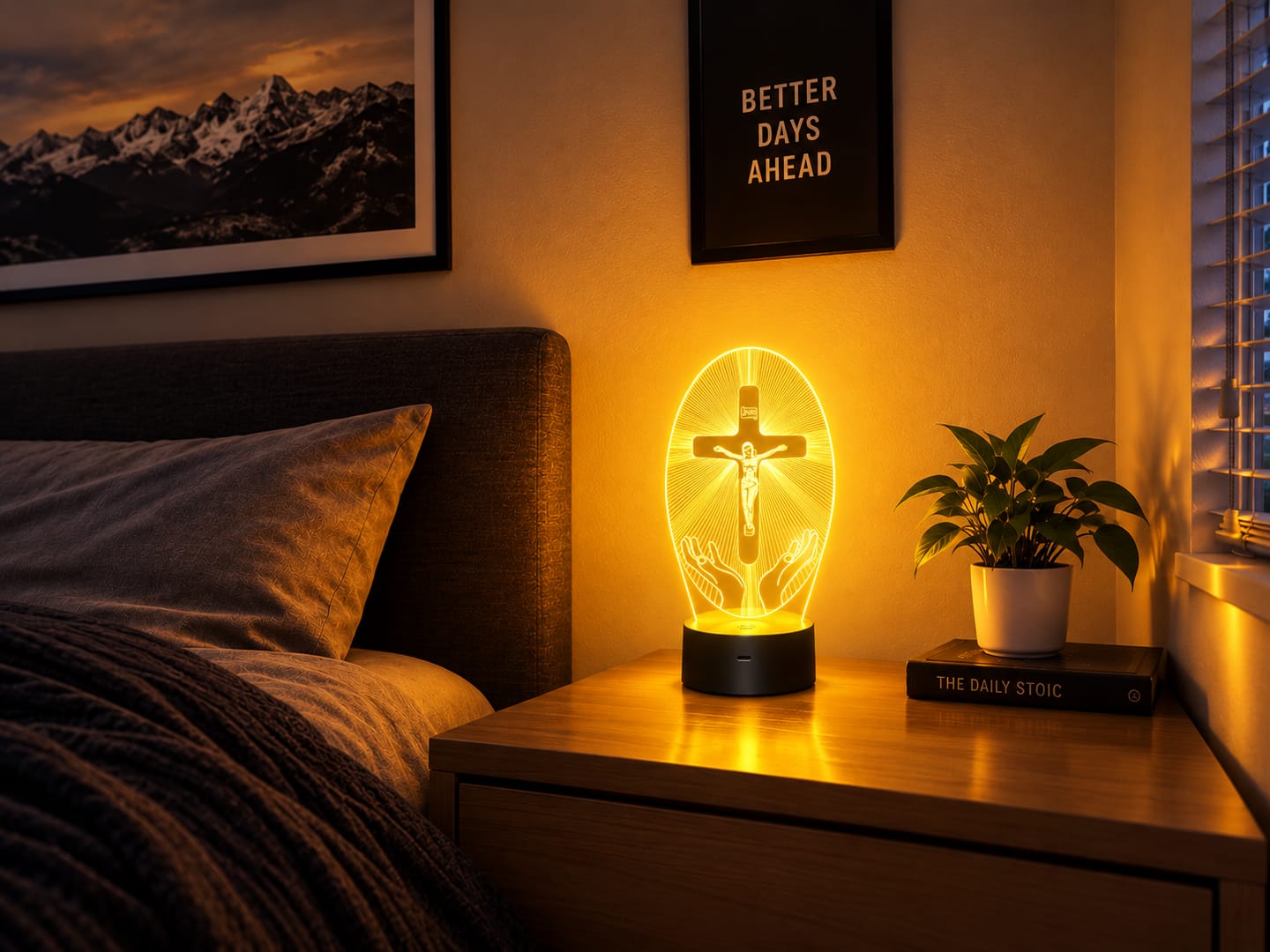 Customer photo review of The Faith Lamp