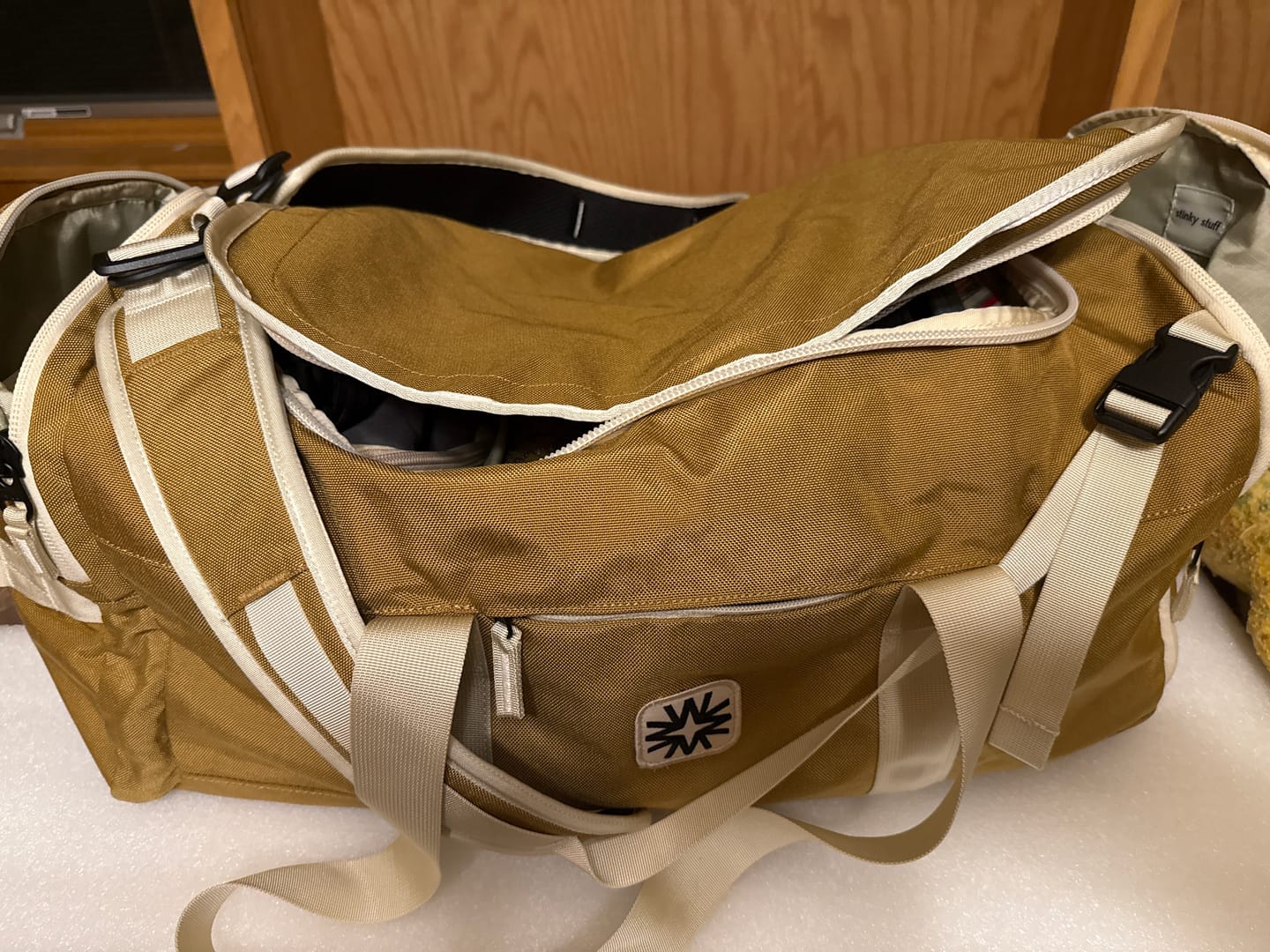 Customer photo review of Valley Duffel Bag Honey