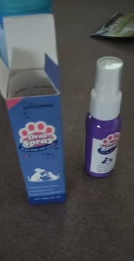 Customer photo review of Spray Dental Para Perros y Gatos