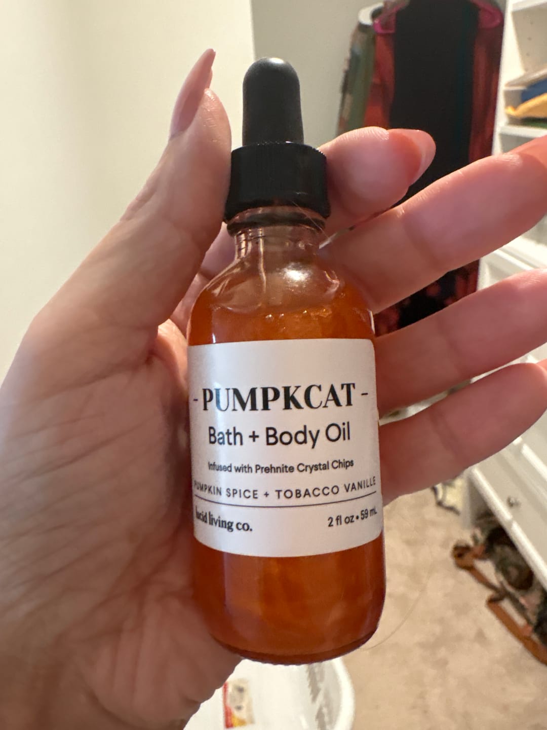 Customer photo review of Pumpkcat Bath & Body Oil