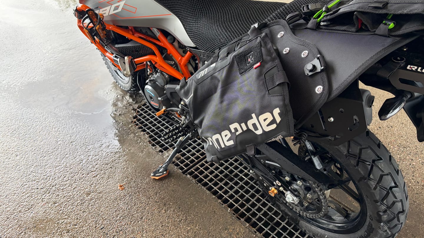 Customer photo review of ADVBags 70 – Rackless Saddle Bags