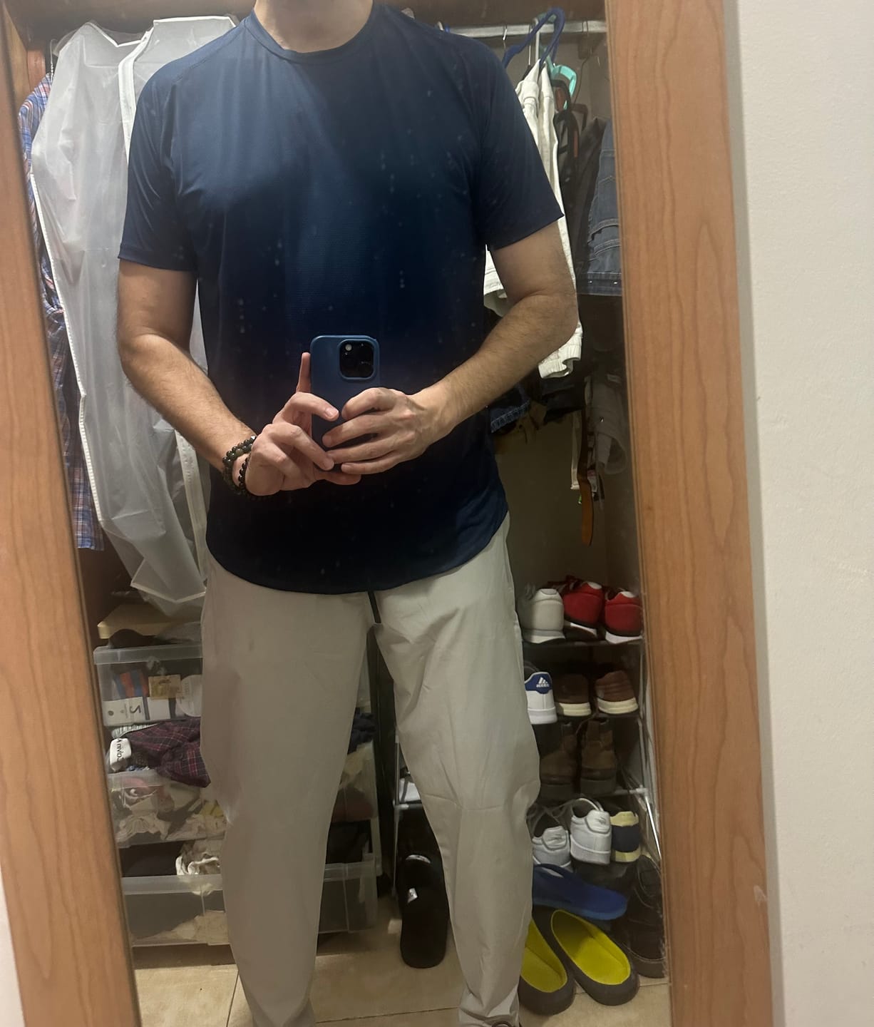 Customer photo review of Artial Performance Tee - Navy Blue