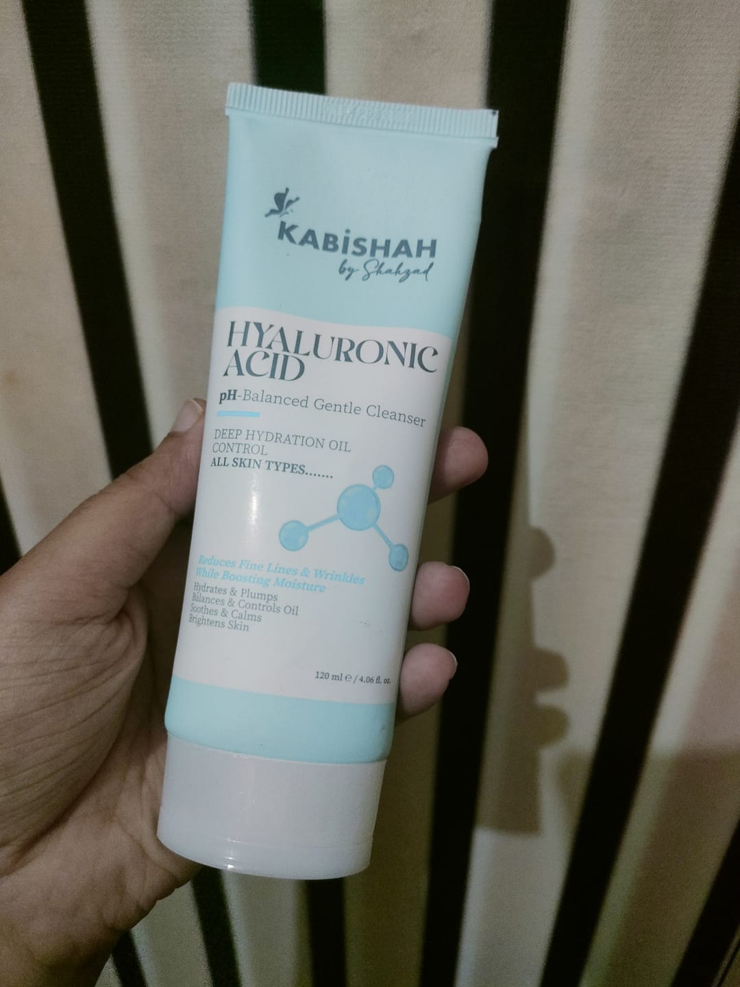 Customer photo review of Hyaluronic Acid Cleanser