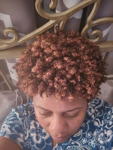 Customer photo review of Herbal Infused Curl Defining Gel, STEP 2