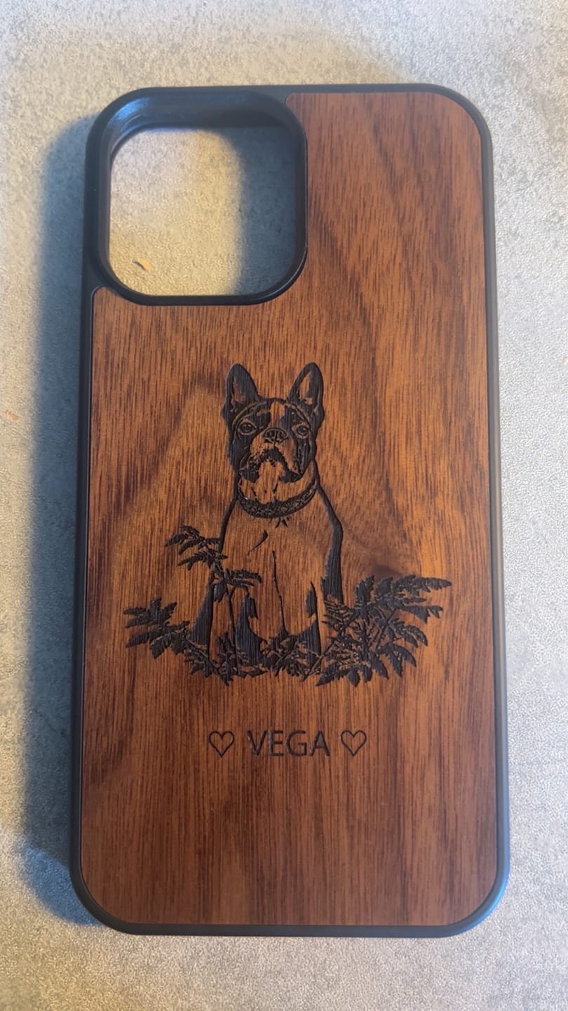 Customer photo review of Mobilskal din Hund | Valnöt